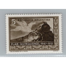 ARGENTINA 1947 GJ 997a ESTAMPILLA CON VARIEDAD CATALOGADA NUEVA MINT U$ 15
